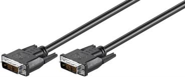 DVI-D FullHD Kabel Single Link , DVI-D-Stecker (18+1-Pin) > DVI-D-Stecker (18+1-Pin) ,schwarz - 2m
