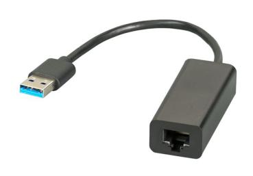 USB3.0 Gigabit Ethernet Lan Adapter  1000/100/10 MBPs , USB A > RJ45  , Kabel - 0,10m