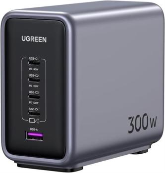 UGREEN Nexode USB C Ladegerät 300W PD 3.1 USB C Netzteil 5-Port GaN , Charger 5-in-1 Ladestation