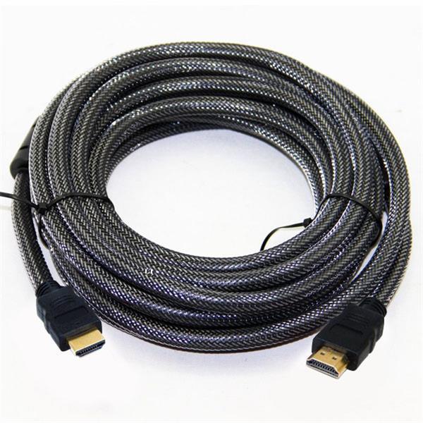 High Speed HDMI1.4 Kabel mit Ethernet , HDMI-Stecker A > HDMI Mini-Stecker C , 2xFC ,Nylongeflecht - 10m