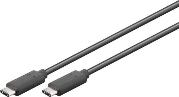 5 Gbit/s  Super Speed Kabel  USB3.2 G1 , 2 x Stecker Typ C ,Kupfer , 3A , schwarz - 2m