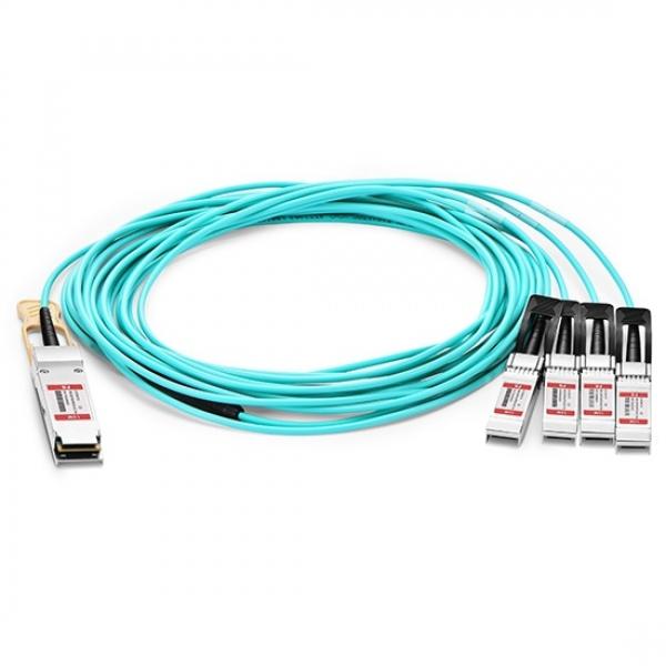 100G Cisco  QSFP28 auf 4x25G SFP28 Breakout Aktives Optisches Kabel (AOC) - 10m