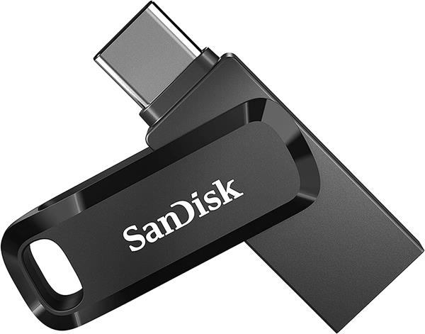 SanDisk Ultra 32 GB Dual Drive Go USB3.1 A ,Typ C-Flash-Laufwerk, Schwarz