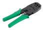 Preview: Modular Crimpzange für RJ11 / RJ12 / RJ45 Stecker mit Kabelschneider und Abisolierer, Metall