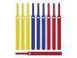 Preview: LTC Basic LTC1130, Klett-Kabelbinder in Velour Qualität, 10er Set im Mix (4x rot, 3x gelb, 3x blau)