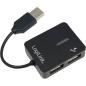 Preview: LogiLink UA0139 USB2.0 , 4-Port Mini Hub, passiv Bus-Powered, schwarz