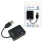 Preview: LogiLink UA0139 USB2.0 , 4-Port Mini Hub, passiv Bus-Powered, schwarz