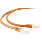 Preview: PREMIUM GIGABIT Patchkabel S/FTP(PIMF), Cat.7 Rohkabel AWG26/7, 2 x RJ45, LSZH , orange - 2m