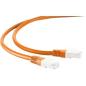Preview: PREMIUM GIGABIT Patchkabel S/FTP(PIMF), Cat.7 Rohkabel AWG26/7, 2 x RJ45, LSZH , orange -3m