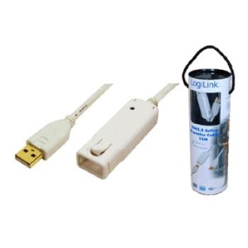 LogiLink UA0092 USB2.0 Repeater Kabel, Activ, USB A Stecker   USB A Buchse, kaskadierbar - 12m