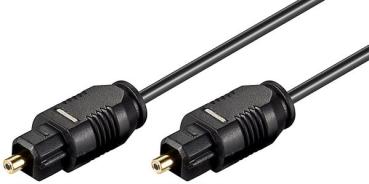Audio/Video Kabel, LichtwellenleiterToslinkstecker > Toslinkstecker ø 2,2 mm ,schwarz - 1m