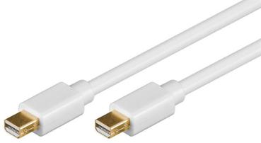 Mini DisplayPort 1.2 Verbindungskabel , 2 x Mini DP Stecker  vergoldet , weiß - 3m
