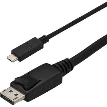 Adapterkabel USB-C / DP  4K60Hz , USB-C Stecker >DP Stecker ,Unidirektional , schwarz -1,8m