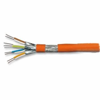 LAN Installationskabel Cat.7 1000MHz S/ FTP 4P, 4x2xAWG23/1, CPR , Dca , orange - 500m