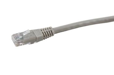 Cat.6e Patchkabel U/UTP, 250MHz, RJ45 <> RJ45, PVC,  grau - 5m