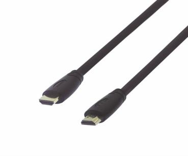 UltraFlex UHD 4K@60Hz HDMI 2.0  Kabel UL , 2 x HDMI A Stecker vergoldet  , schwarz - 5m