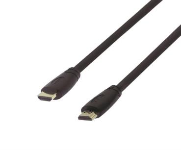 4K/60Hz UHD UltraFlex HDMI 2.0  Kabel  UL  , HDMI A Stecker <> Stecker vergoldet , schwarz - 7m