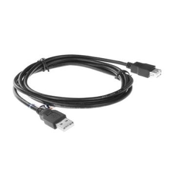 USB2.0 Hi-Speed Verlängerungskabel AWG28/24 , USB A Stecker <> USB A Buchse , schwarz - 1.8m