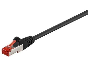 Premium Patchkabel CAT.6, S/FTP(PIMF), 2x RJ45 STP,  Kupfer,LSZH, schwarz - 3m