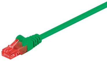 Cat.6e Patchkabel U/UTP, 250MHz, RJ45   RJ45, PVC,  grün - 0.5m