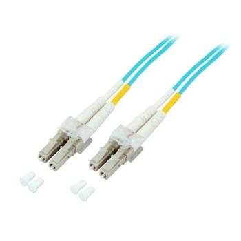 LWL Duplex Patchkabel, LC/LC, 50/125µ OM3 , aqua, LSZH - 20m