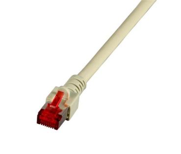 Premium Patchkabel CAT.6 , S/FTP(PIMF), 2x RJ45 STP, Kupfer , LSZH, grau -25m