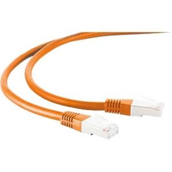 Preview: PREMIUM GIGABIT Patchkabel S/FTP(PIMF), Cat.7 Rohkabel AWG26/7, 2 x RJ45, LSZH , orange -20m
