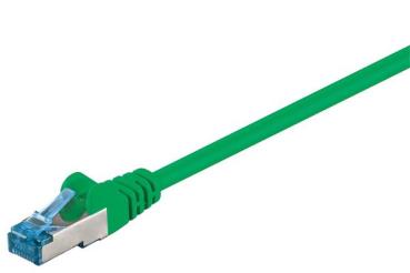 Cat.6A Patchkabel ,10 Gigabit  S/FTP, Slimline RJ45 STP   RJ45 STP , grün - 0.25m