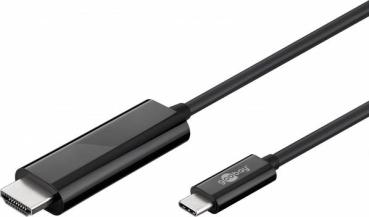 Adapterkabel USB-C / HDMI  4k60Hz , USB-C Stecker > HDMI Stecker  ,schwarz - 1,8m