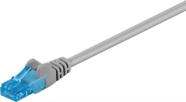 Premium U/UTP Cat.6A  Patchkabel 10Gbit , Slimline  2 x RJ45 ungeschirmt , LSZH , grau - 20m