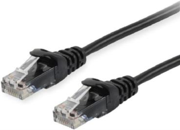 600MHz GIGABIT Cat.6A Patchkabel  U/UTP , Cat.7 Rohkabel , RJ45 STP <> RJ45 STP , schwarz - 10m