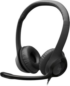 Logitech H390 Kopfhörer für PC , USB PC-Headset mit Mikrofon, Schwarz
