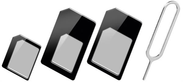SIM-Kartenadapter Set , für Nano-SIM, Micro-SIM und SIM-Format