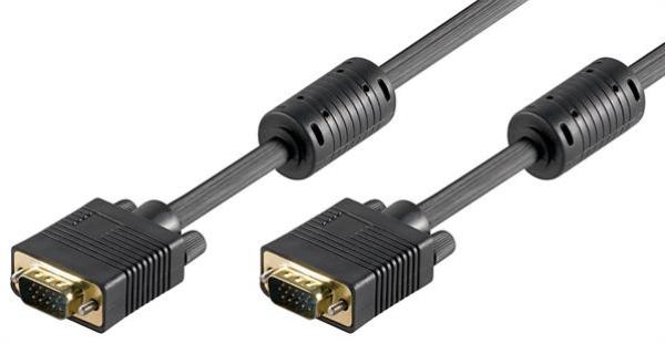PROLINE Full HD SVGA Kabel, 3C+8, DBHD15 Stecker   Stecker,doppelt geschirmt ,Ferrit , schwarz  - 30m