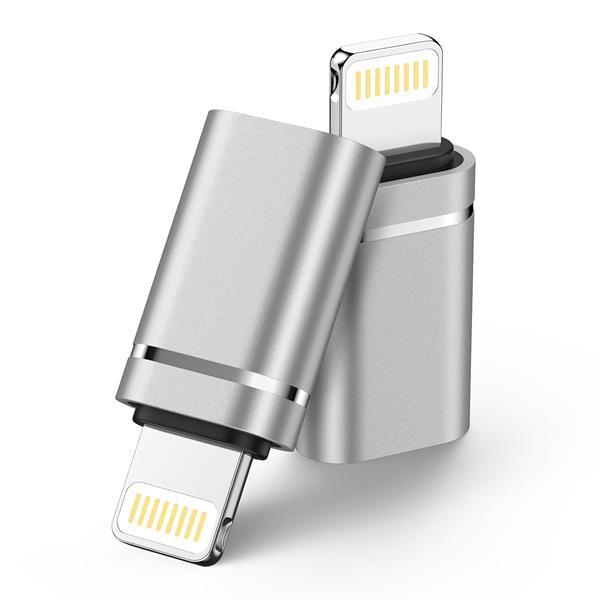 USB C auf Lightning Adapter f.iPhone 14/13/12/11/X/i Pad/Airpads , PD uu Daten-silber