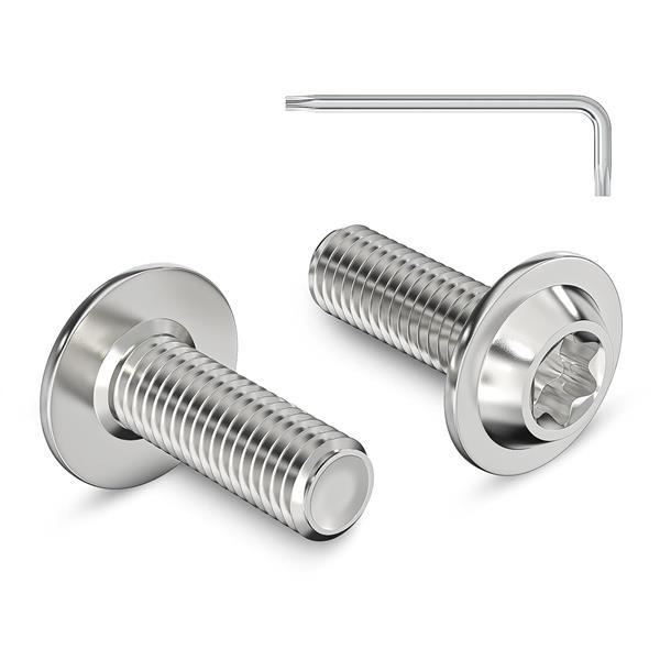 Schrauben Vollgewinde mit Torx - Edelstahl M6 x 16 mm - 50 Stück