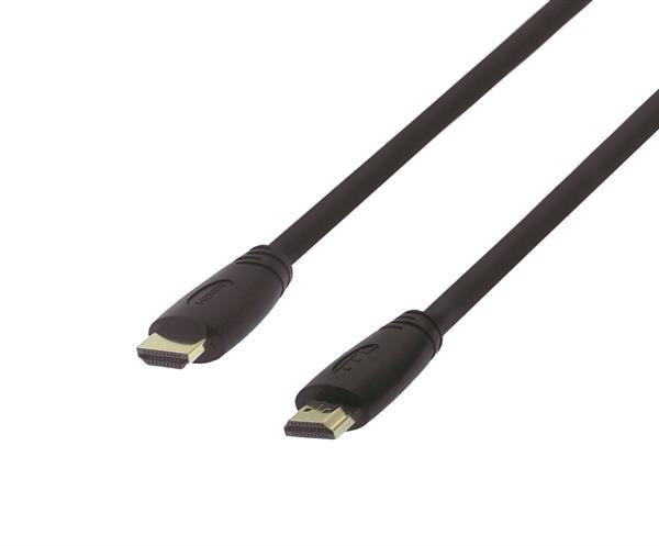 4K/60Hz UHD UltraFlex  HDMI 2.0  Kabel UL , HDMI A Stecker   Stecker vergoldet , schwarz - 10m