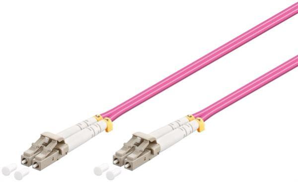 LWL Duplex Patchkabel slim , LC/LC, 50/125µ OM4, lila/violett, LSZH -4m