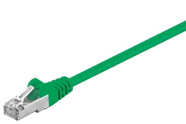 Cat.5e  Patchkabel F/UTP 100Mhz ,CCA, RJ45 STP   RJ45 STP, PVC, grün - 2m