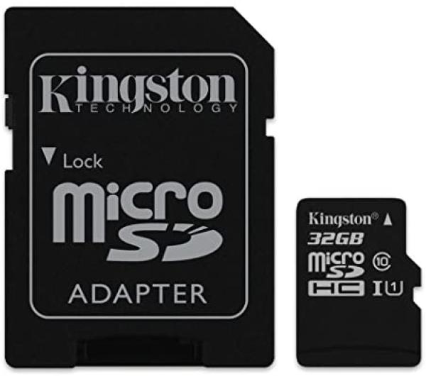 Kingston Canvas Select +MicroSDCS Flash Speicherkarte Class10/UHS-I ( U1) , 32 GB - schwarz