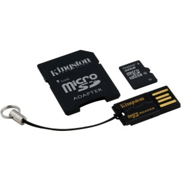 Kingston Canvas Select +MicroSDCS Speicherkarte Class10/UHS-I , 32 GB - schwarz