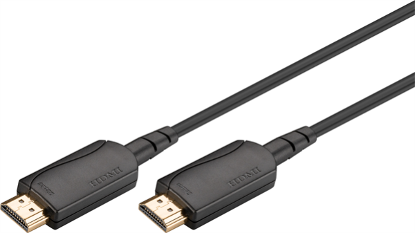 Optisches Hybrid 4K@60Hz  AOC HDMI 2.0 Kabel, HDMI19 Typ A Stecker   Stecker vergoldet , schwarz - 70m