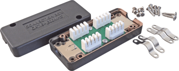 Cat.7  Verbindungsmodul  bis 600MHz , mit LSA+ Leisten , AWG22-AWG24 ,STP - schwarz