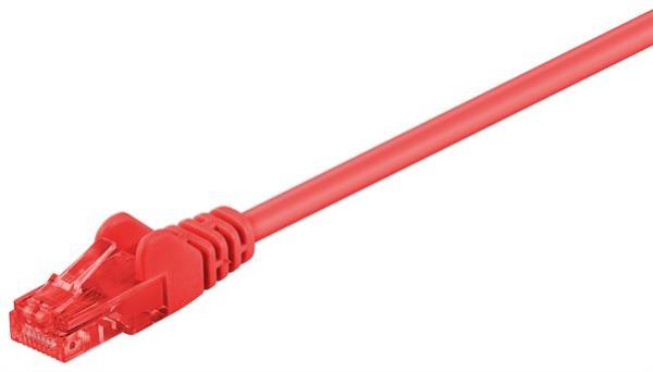 Cat.6e Patchkabel U/UTP, 250MHz, RJ45   RJ45, PVC,  rot - 20m