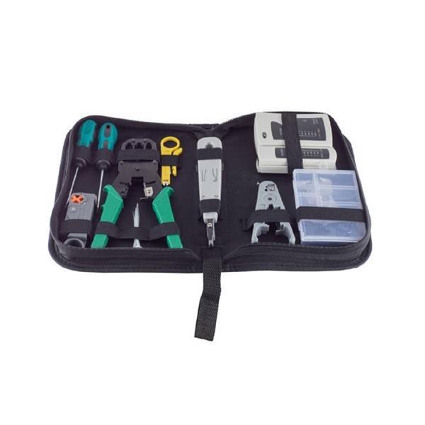 Netzwerk Wekzeug Set , 10-teilig , mit Tasche