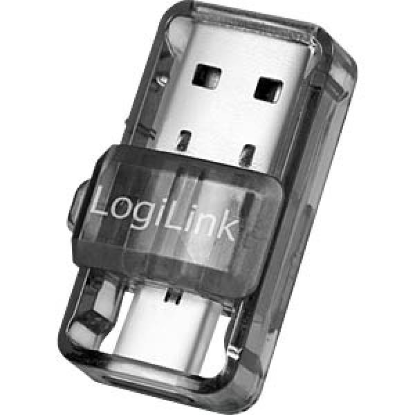 LogiLink BT0054 Bluetooth USB 3.2  Adapter, V5.0 + EDR, USB Type-C / Typ-A, bis zu 10m