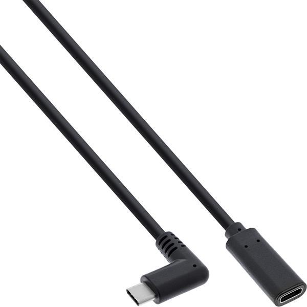 5 Gbit/s  Verlängerungskabel USB 3.2.1x2 ,UL20276 / E352563 , USB-C Stecker > C Buchse , schwarz  - 0,50m