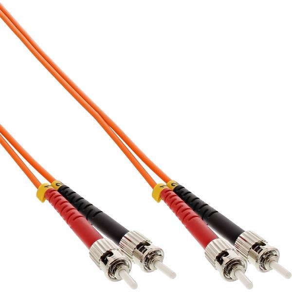 LWL Duplex Patchkabel  , ST/ST, 50/125µ OM2, orange , LSZH - 2m