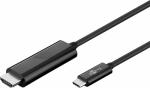 4K2K/60Hz  Adapterkabel USB-C , USB-C Stecker > HDMI Stecker  ,schwarz - 1m