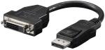 DisplayPort 1.2/DVI-D Kabel-Adapter 69873 , DP-Stecker > DVI-D (24+1) Buchse, schwarz - 0.20m